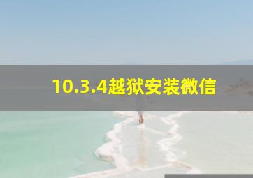 10.3.4越狱安装微信