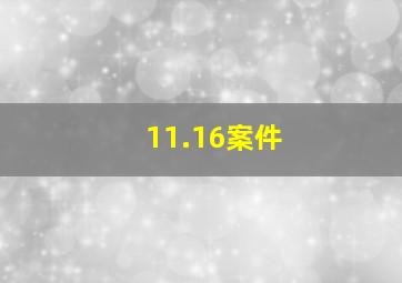 11.16案件