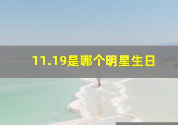 11.19是哪个明星生日