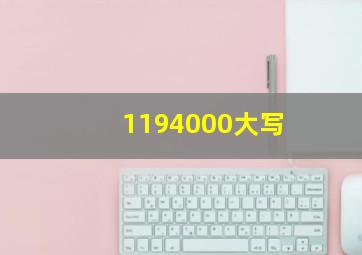 1194000大写