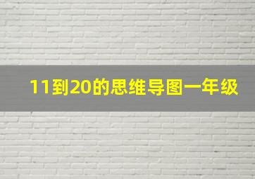 11到20的思维导图一年级