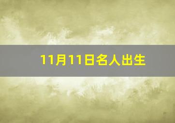 11月11日名人出生