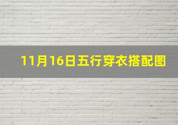 11月16日五行穿衣搭配图