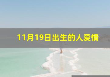 11月19日出生的人爱情