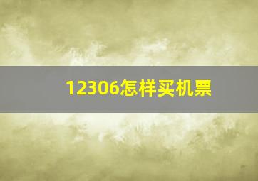 12306怎样买机票