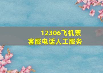 12306飞机票客服电话人工服务