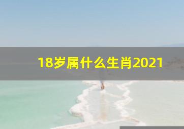 18岁属什么生肖2021