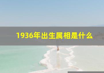 1936年出生属相是什么