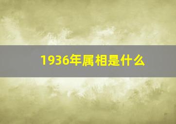 1936年属相是什么