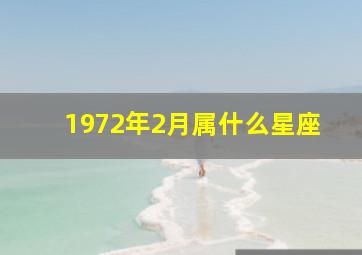 1972年2月属什么星座