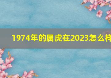 1974年的属虎在2023怎么样