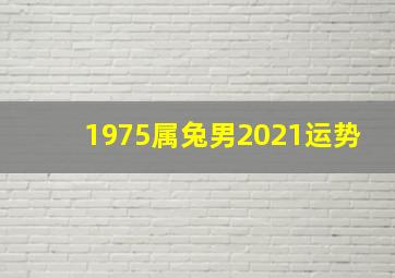 1975属兔男2021运势