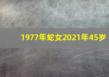 1977年蛇女2021年45岁