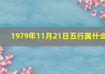 1979年11月21日五行属什么