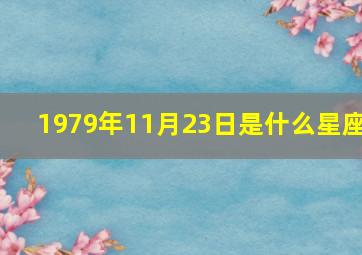 1979年11月23日是什么星座