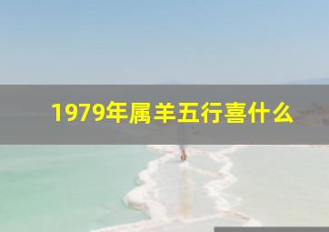 1979年属羊五行喜什么