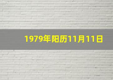 1979年阳历11月11日