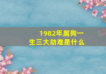 1982年属狗一生三大劫难是什么