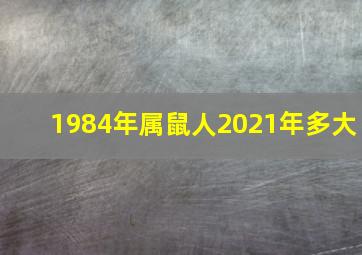 1984年属鼠人2021年多大