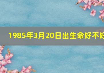 1985年3月20日出生命好不好