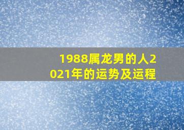 1988属龙男的人2021年的运势及运程