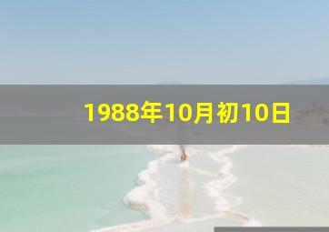 1988年10月初10日