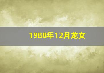 1988年12月龙女