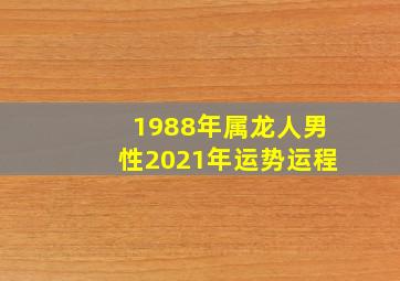 1988年属龙人男性2021年运势运程