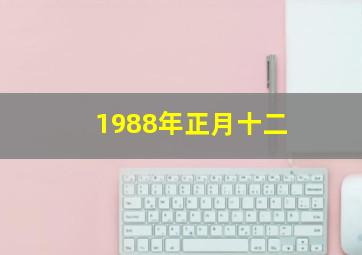 1988年正月十二