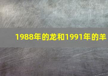 1988年的龙和1991年的羊