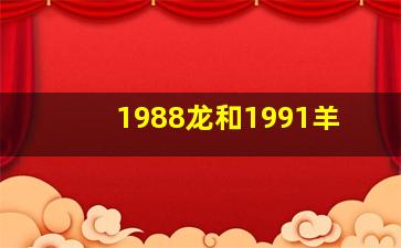 1988龙和1991羊