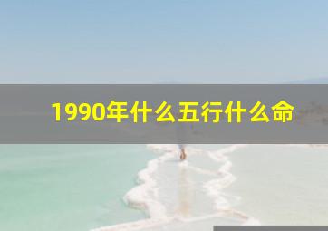 1990年什么五行什么命