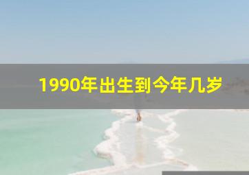 1990年出生到今年几岁