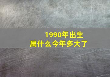 1990年出生属什么今年多大了