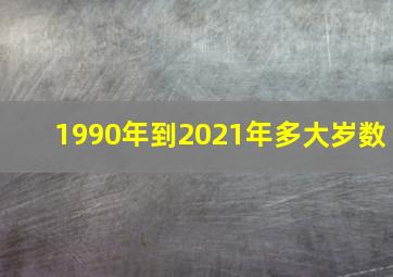 1990年到2021年多大岁数