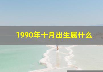 1990年十月出生属什么