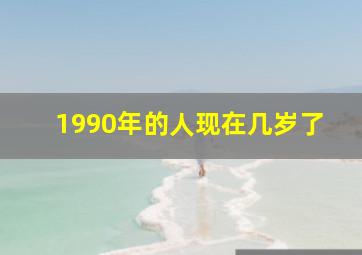 1990年的人现在几岁了