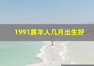 1991属羊人几月出生好