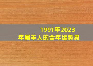 1991年2023年属羊人的全年运势男