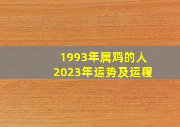 1993年属鸡的人2023年运势及运程