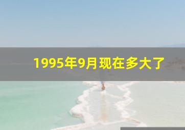 1995年9月现在多大了