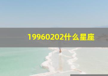 19960202什么星座