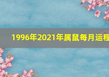 1996年2021年属鼠每月运程