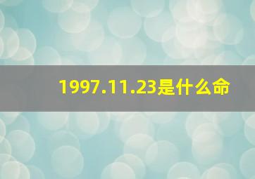 1997.11.23是什么命