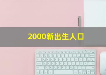 2000新出生人口