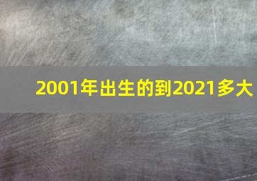 2001年出生的到2021多大