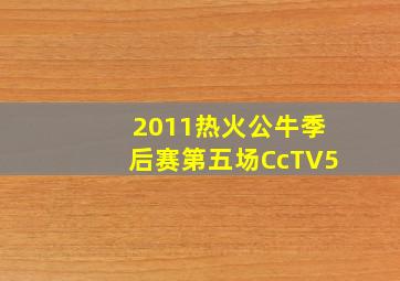 2011热火公牛季后赛第五场CcTV5