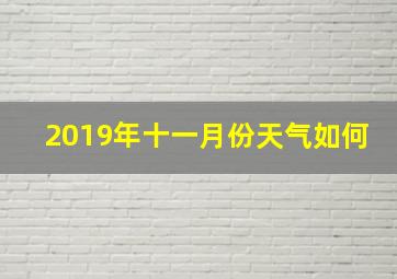 2019年十一月份天气如何