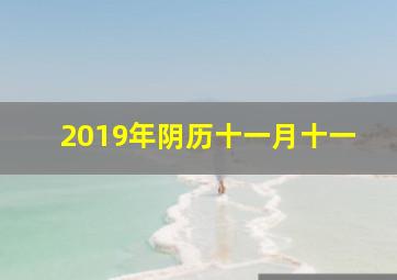 2019年阴历十一月十一