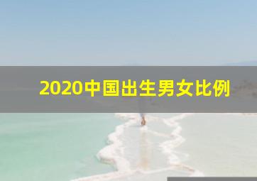 2020中国出生男女比例